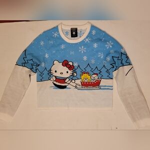Sanrio Hello Kitty Christmas Holiday Xmas Nostalgia Sweater Juniors Large